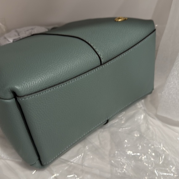 Coach Lana 23 Refined Pebble Leather/Brass/Sage Shoulder & Crossbody Bag - Picture 13 of 16